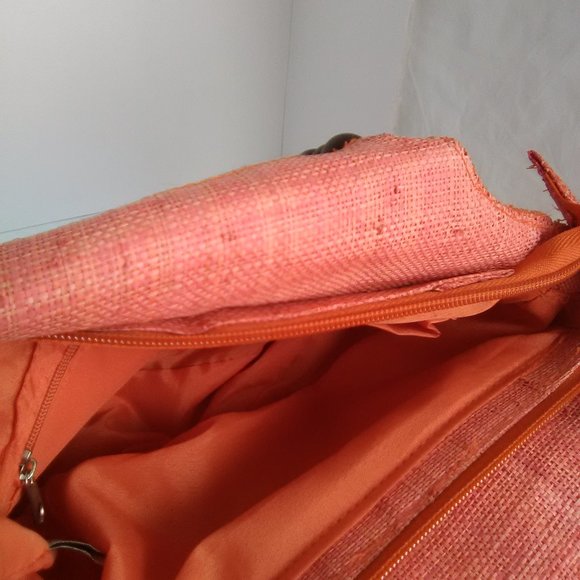 Sun & Sand Naturally Shoulder Bag Color Orange/ Brown NWT - Picture 9 of 9